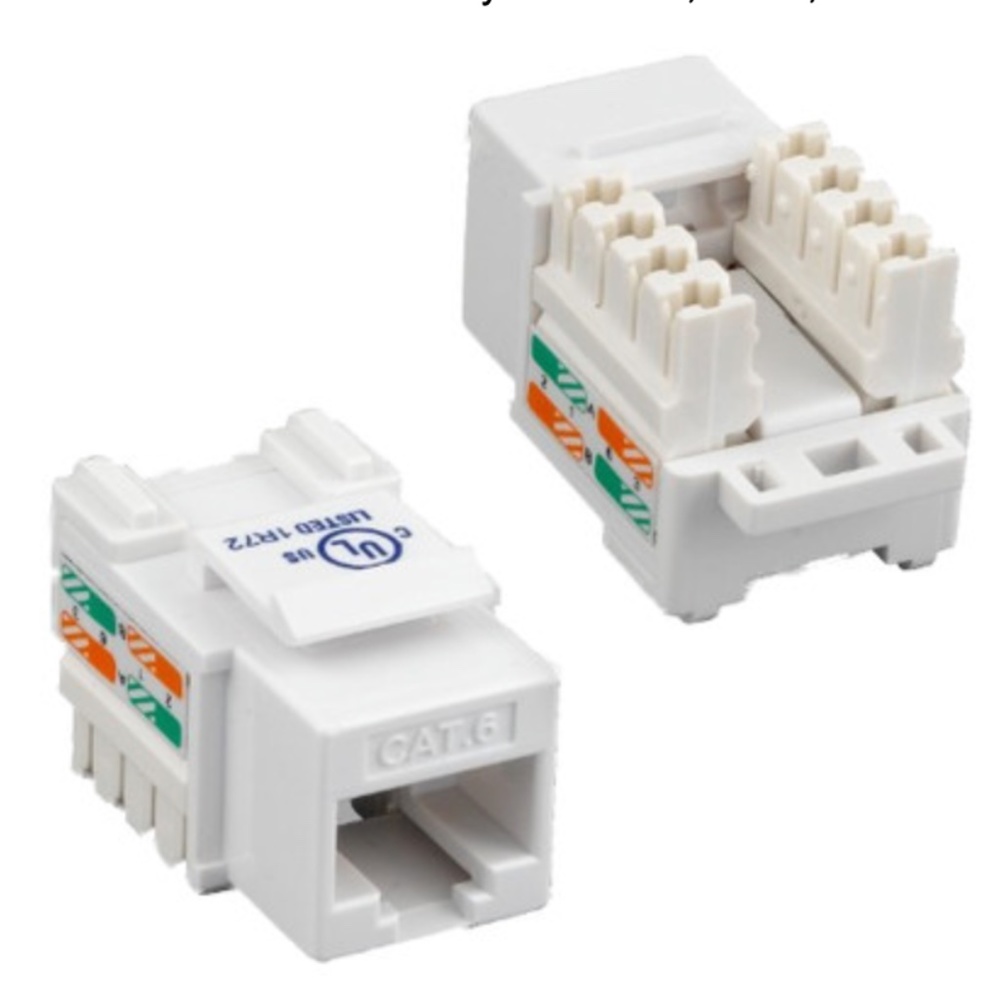 C UL US LISTED KJ8 CAT. 6 Internet Network Keystone JACK [1R72] E157358 New NIP